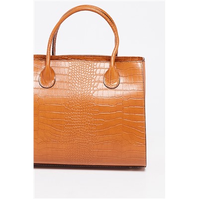 Bolso de piel Fame Coñac