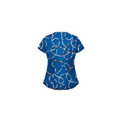 UA Life Saver Royal Print Scrub Top