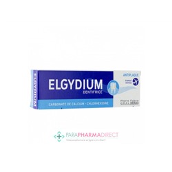 Elgydium Dentifrice Anti-Plaque Dentaire 50ml Format Voyage
