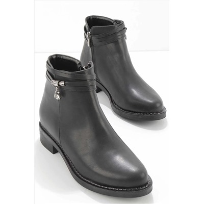 Bambi Siyah Kadın Bot & Bootie K02156110109