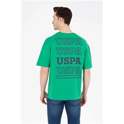 Erkek Yeşil Oversize Bisiklet Yaka Tişört