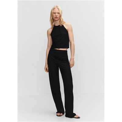 Top punto cuello halter