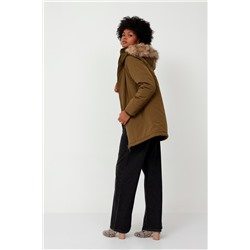 Anorak con capucha Caqui