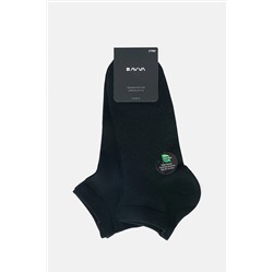 Avva Erkek Siyah 2'li Düz Sneaker Çorap B008507