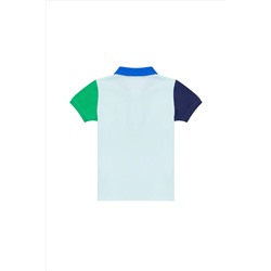 Erkek Çocuk Su Yeşili Polo Yaka Tişört