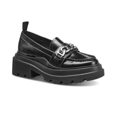 G.H.BASS Women's Chain Lug Platform Loafer Flats