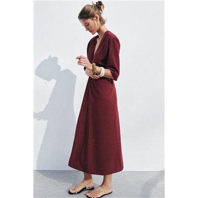 ZW COLLECTION RUCHED MIDI DRESS
