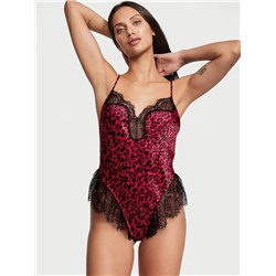 VICTORIA'S SECRET Satin Lace High-Leg Romper