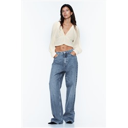 PLEATED TOP WITH TIE DETAIL