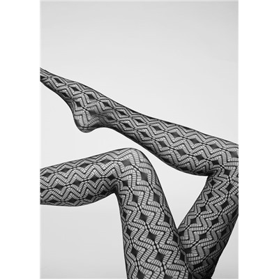 Netzstrumpfhose Eco mit Rautenmuster aus Q-Nova