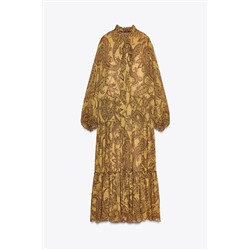 ZW COLLECTION LONG PRINTED DRESS