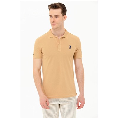 Erkek Camel Basic Polo Yaka Tişört