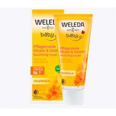 Baby Pflegecreme Körper & Gesicht Calendula, 75 ml