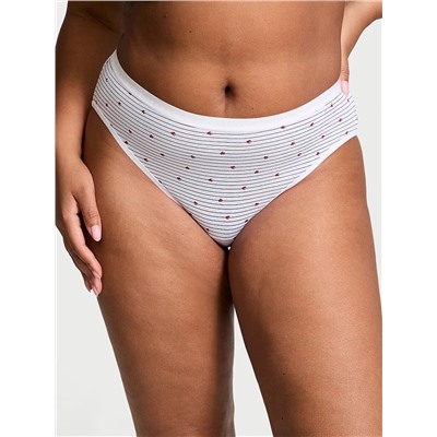Stretch Cotton High-Leg Brief Panty