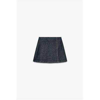 FALDA PANTALÓN Z1975 MINI DENIM ABERTURA