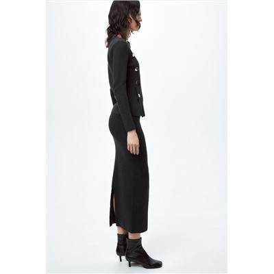 KNIT MIDI SKIRT