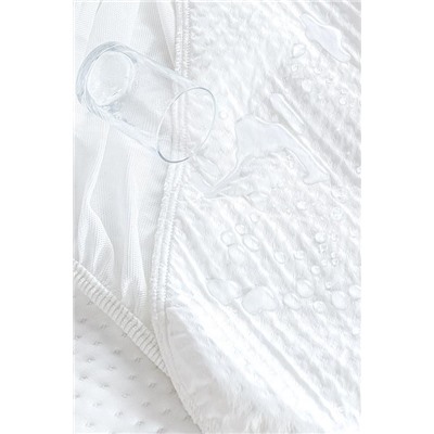 Clarte Sıvı Geçirmez Fitted King Size Yatak Alezi - Beyaz