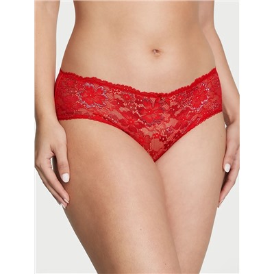 BODY BY VICTORIA Lace-Front Hiphugger Panty