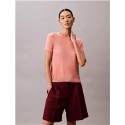 Viscose Short Sleeve Sweater