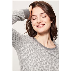 Jersey Gris y crema