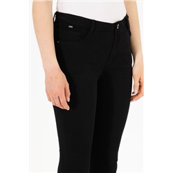 Kadın Siyah Toothpick Fit Pantolon