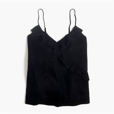 Velvet going-out top
