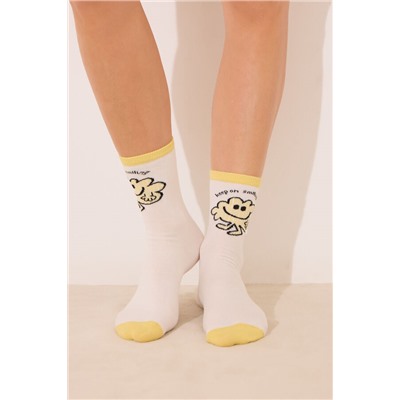 Pack 3 calcetines altos print Mr. Men