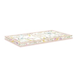 Блюдо, 35х15 см, фарфор P, прямоугольное, белое, Цветы и птицы, Birds Melody, 62835