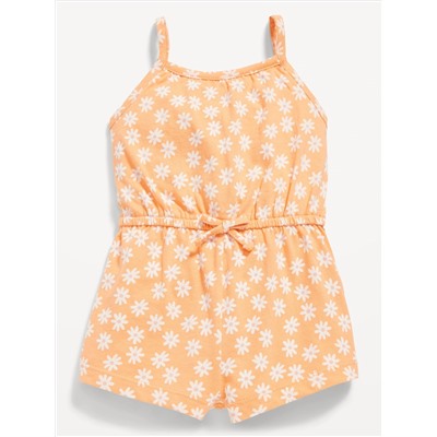 Printed Sleeveless Jersey-Knit Romper for Baby