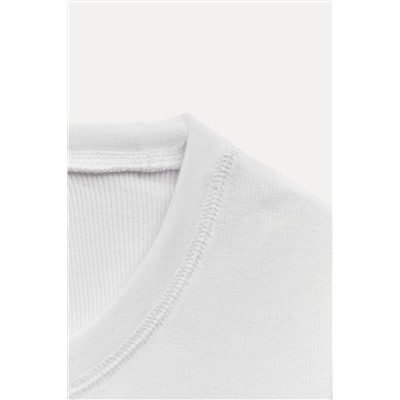 RIBBED LONG SLEEVE T-SHIRT