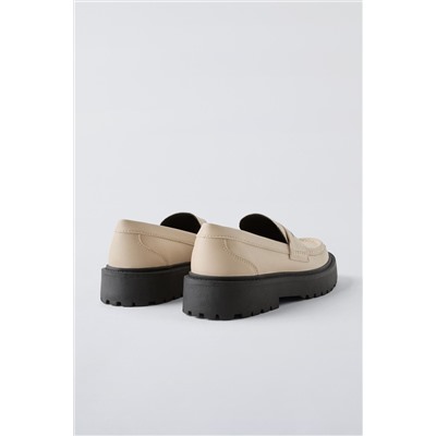 TRACK SOLE LOAFERS