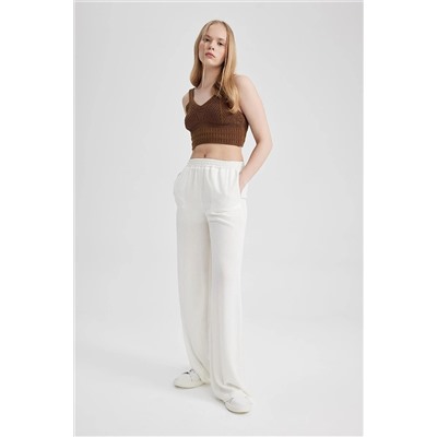 Defacto Wide Leg Krinkıl Viskon Standart Pantolon Z5705AZ23HS