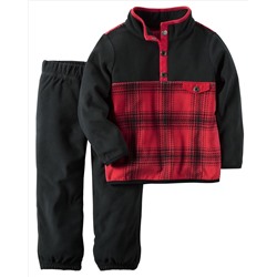 2-Piece Fleece Pullover & Pant Set