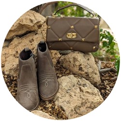 TEKILA 7005 Taupe+Ab.Zapatos PELLE Valentina (820) Taupe АКЦИЯ