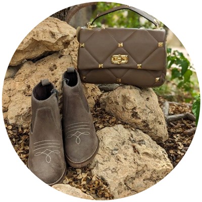 TEKILA 7005 Taupe+Ab.Zapatos PELLE Valentina (820) Taupe АКЦИЯ