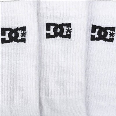 DC Shoes Sport Crew Unisex Socken 3 Paar weiß DC-01 CREW