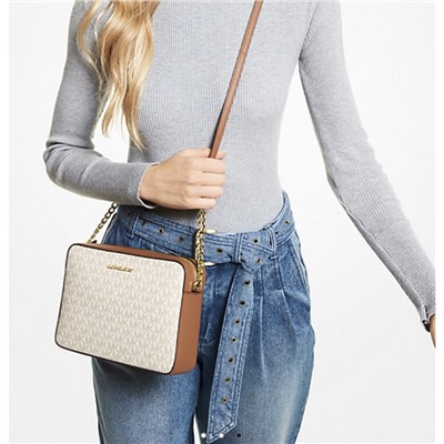 Jet Set Large Printed Logo Crossbody Bag