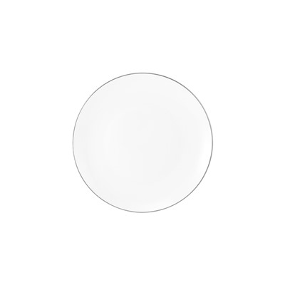 Сервиз обеденный, 4 перс, 12 пр, фарфор P, белый, с серебристым кантом, White Platinum, 63330