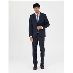%100 Yün Lacivert Slim Fit Takım Elbise