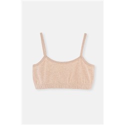 Dagi Bej Melanj - Kahve Melanj 2'Li Kız Çocuk Pamuk Büstiyer 23SG25036TA_665