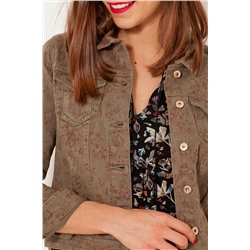 Chaqueta vaquera Topo y rosa
