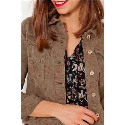 Chaqueta vaquera Topo y rosa
