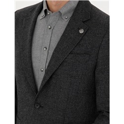 Füme Slim Fit Ceket