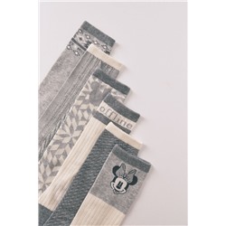 Pack 6 calcetines largos algodón Minnie y Mickey