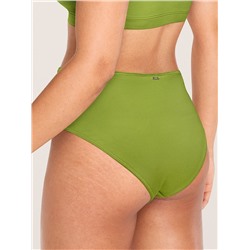 PINK SWIM HIGH WAIST BIKINI BOTTOM