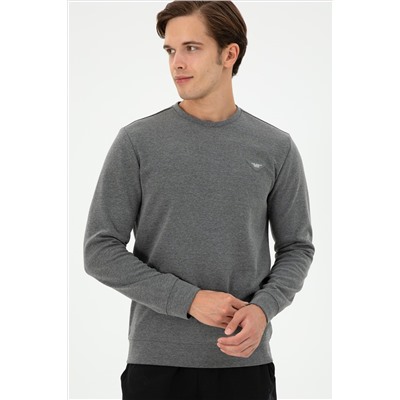 Erkek Antrasit Melanj Sweatshirt