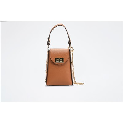 Bolso de piel Ruby Camel