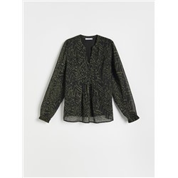 Gemusterte Bluse