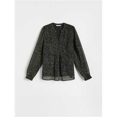 Gemusterte Bluse