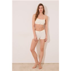 Culotte canalé seamless blanco
